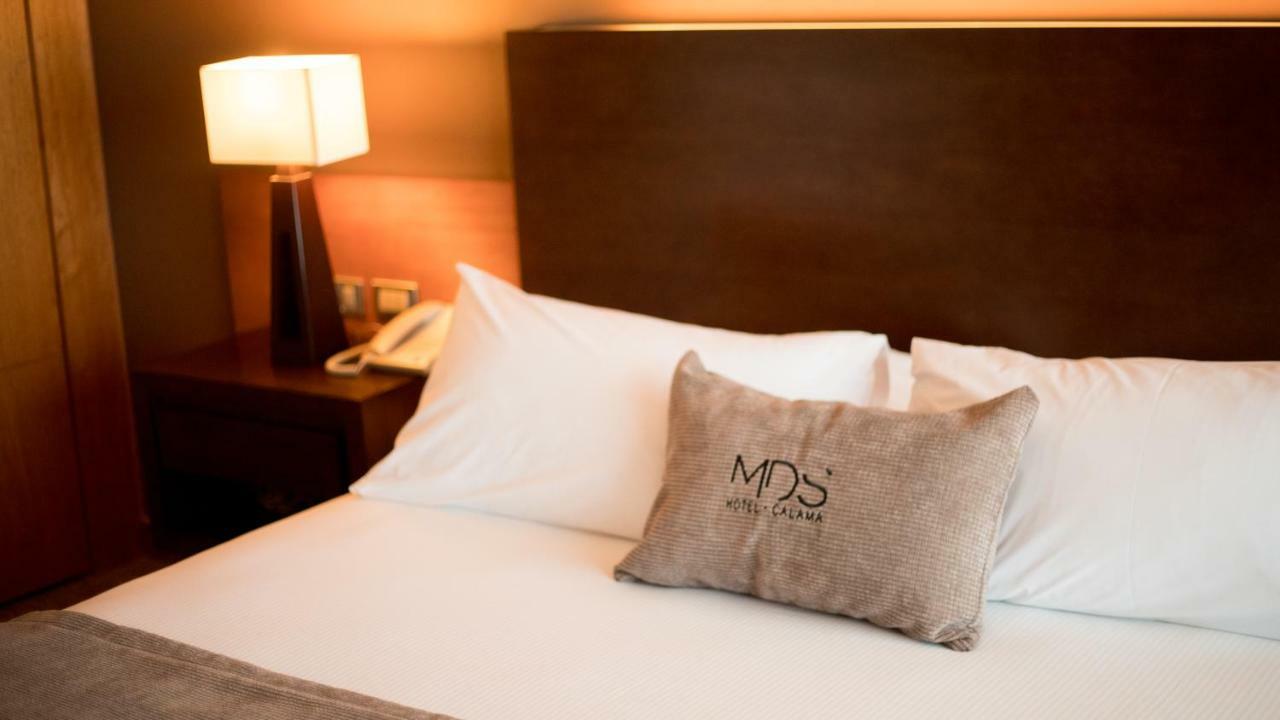 Mds Hotel Calama Luaran gambar A bed at the MÖS Hotel in Cologne, Germany